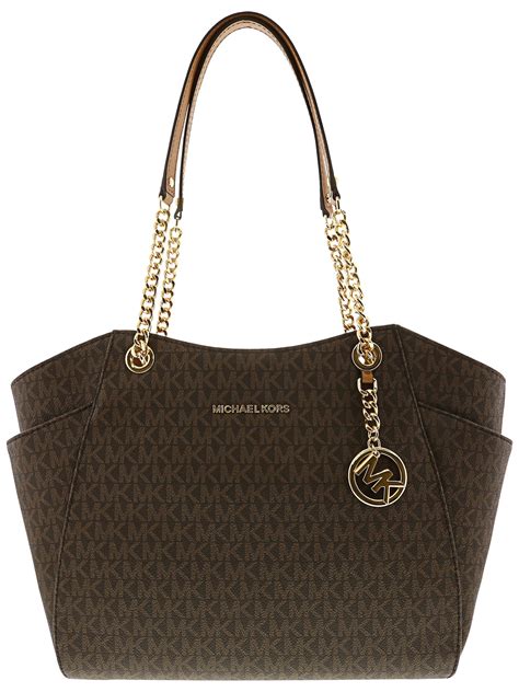 michael kors jet set large chain shoulder tote|Michael Kors large luggage sets.